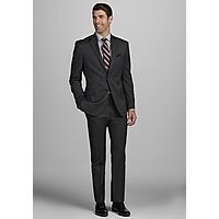 Jos. A. Bank Tailored Fit Solid Suit (Regular, Dark Grey)