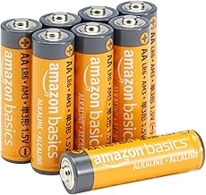 8-Pack AA Alkaline High-Performance Batteries, 1.5 Volt, 10-Year Shelf Life